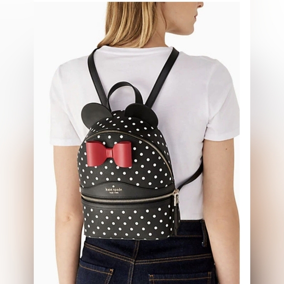 NWT Kate Spade x Disney Minnie Mouse Dome Backpack - Picture 2 of 10